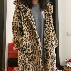 Faux Fur Cheetah Coat